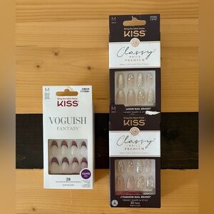KISS Vogueish Fantasy & Classy Premium Medium Sculpted Nails Glam Trendy